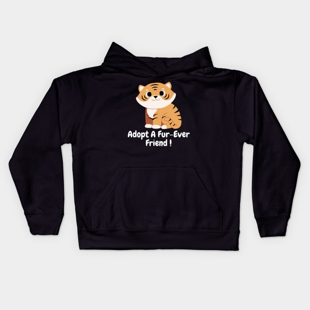 Adopt A Fur-Ever Friend! Kids Hoodie by Nour